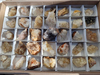 Natural Golden Limonite Quartz Clusters x 36 From Solwezi, Zambia - Toprock Gemstones and Minerals 