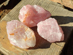 Natural Pink Rose Quartz Cobbed Specimens x 24 From North Cape, South Africa - Toprock Gemstones and Minerals 