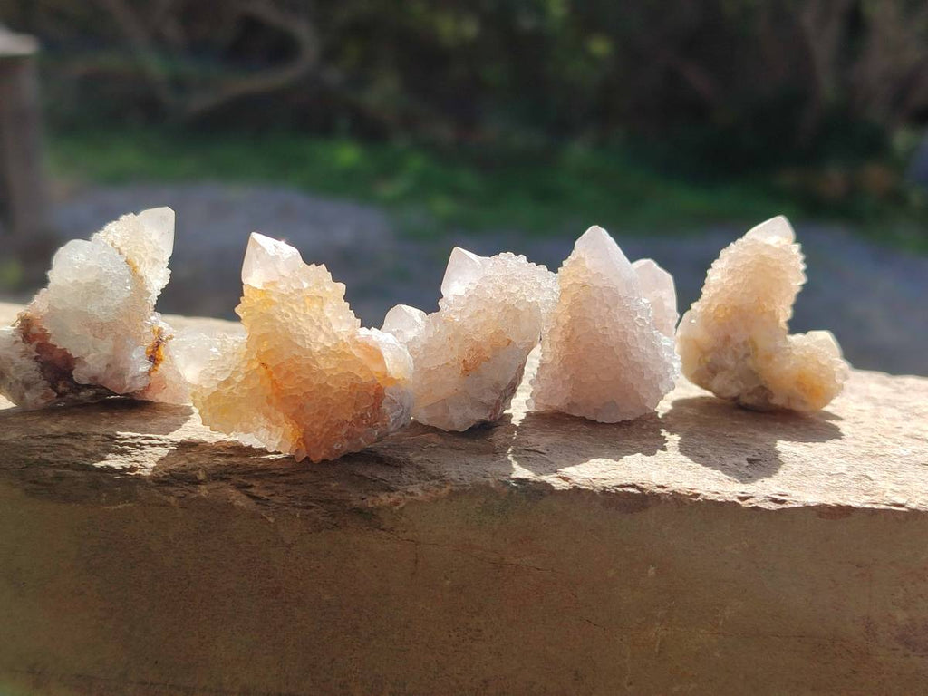 Natural Golden Limonite Coated Spirit Quartz Clusters x 70 From Boekenhouthoek, South Africa - Toprock Gemstones and Minerals 