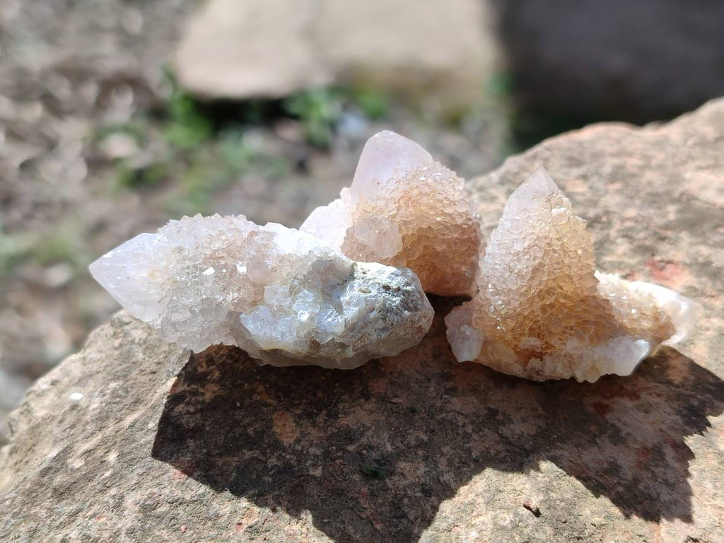 Natural Golden Limonite Coated Spirit Quartz Clusters x 70 From Boekenhouthoek, South Africa - Toprock Gemstones and Minerals 