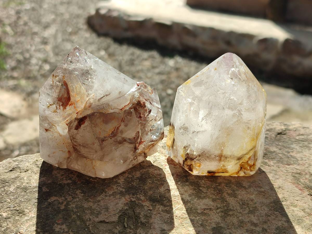 Polished Mixed Assortment of Crystals x 6 From Southern Africa - Toprock Gemstones and Minerals 