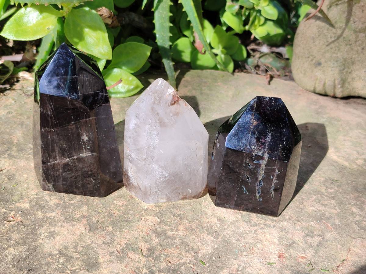 Polished Mixed Assortment of Crystals x 6 From Southern Africa - Toprock Gemstones and Minerals 