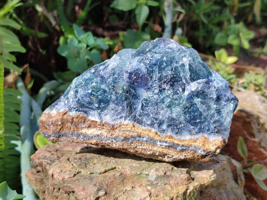 Natural Watermelon Fluorite Cobbed Specimens x 5 From Uis, Namibia - Toprock Gemstones and Minerals 