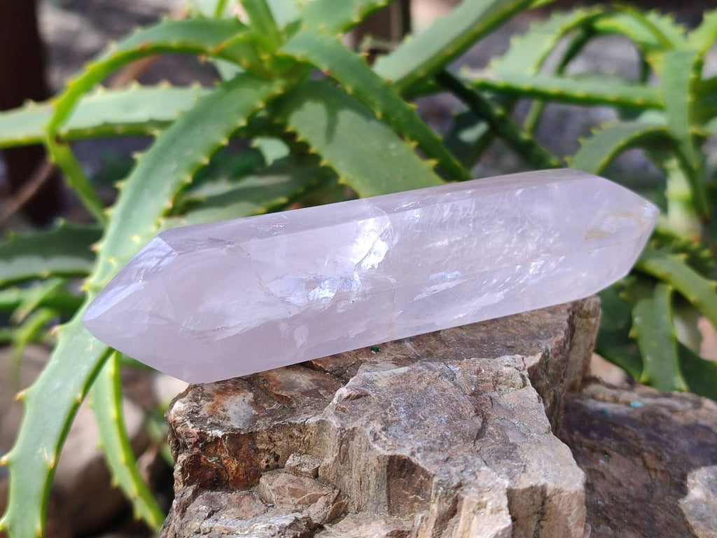 Polished Double Terminated Rose Quartz Points x 12 Madagascar - Toprock Gemstones and Minerals 