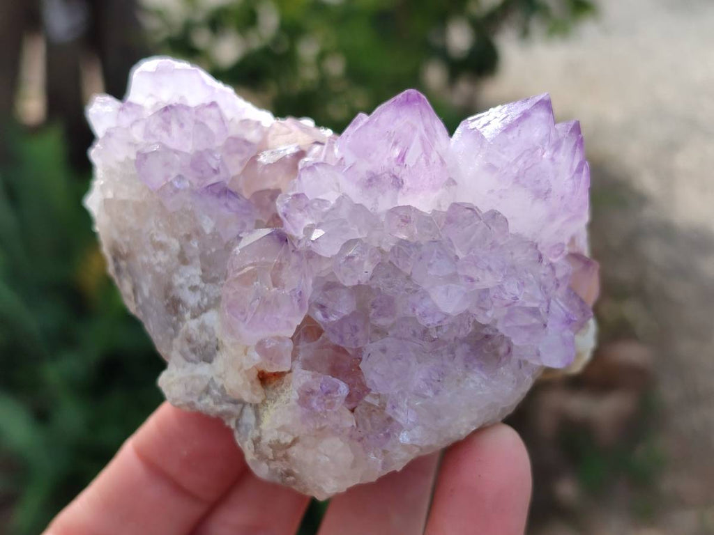 Natural Sunburst Amethyst Spirit Quartz Clusters x 4 From Boekenhouthoek, South Africa - Toprock Gemstones and Minerals 