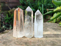 Polished Clear Quartz Crystals x 12 From Madagascar - Toprock Gemstones and Minerals 