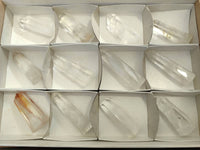 Polished Clear Quartz Crystals x 12 From Madagascar - Toprock Gemstones and Minerals 