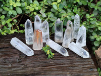 Polished Clear Quartz Crystals x 12 From Madagascar - Toprock Gemstones and Minerals 