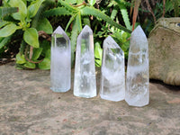 Polished Clear Quartz Crystals x 12 From Madagascar - Toprock Gemstones and Minerals 