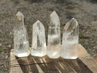 Polished Clear Quartz Crystals x 12 From Madagascar - Toprock Gemstones and Minerals 