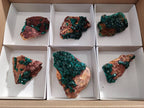 Natural Dioptase Crystals on Dolomite Matrix Specimens x 6 From Likasi, Congo - Toprock Gemstones and Minerals 