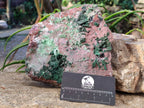 Natural XL Drusy Salrose With Crystalline Malachite and Duftite on Dolomite Matrix Cabinet Specimen x 1 From Kakanda, Congo - Toprock Gemstones and Minerals 