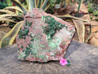 Natural XL Drusy Salrose With Crystalline Malachite and Duftite on Dolomite Matrix Cabinet Specimen x 1 From Kakanda, Congo - Toprock Gemstones and Minerals 