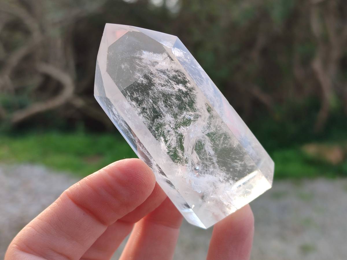 Polished Clear Quartz Crystals x 12 From Madagascar - Toprock Gemstones and Minerals 