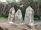 Polished Clear Quartz Crystals x 12 From Madagascar - Toprock Gemstones and Minerals 