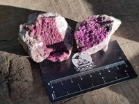 Natural Drusy Salrose with Ball Malachite on Dolomite Matrix Specimens x 6 From Kakanda, Congo - Toprock Gemstones and Minerals 