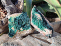 Natural Superb Crystalline Malachite Cabinet Specimens x 2 From Tenke Fungurume, Congo - Toprock Gemstones and Minerals 