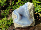 Natural Blue Lace Agate Geode Specimens x 4 From Nsanje, Malawi - Toprock Gemstones and Minerals 