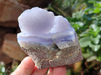 Natural Blue Lace Agate Geode Specimens x 12 From Nsanje, Malawi - Toprock Gemstones and Minerals 