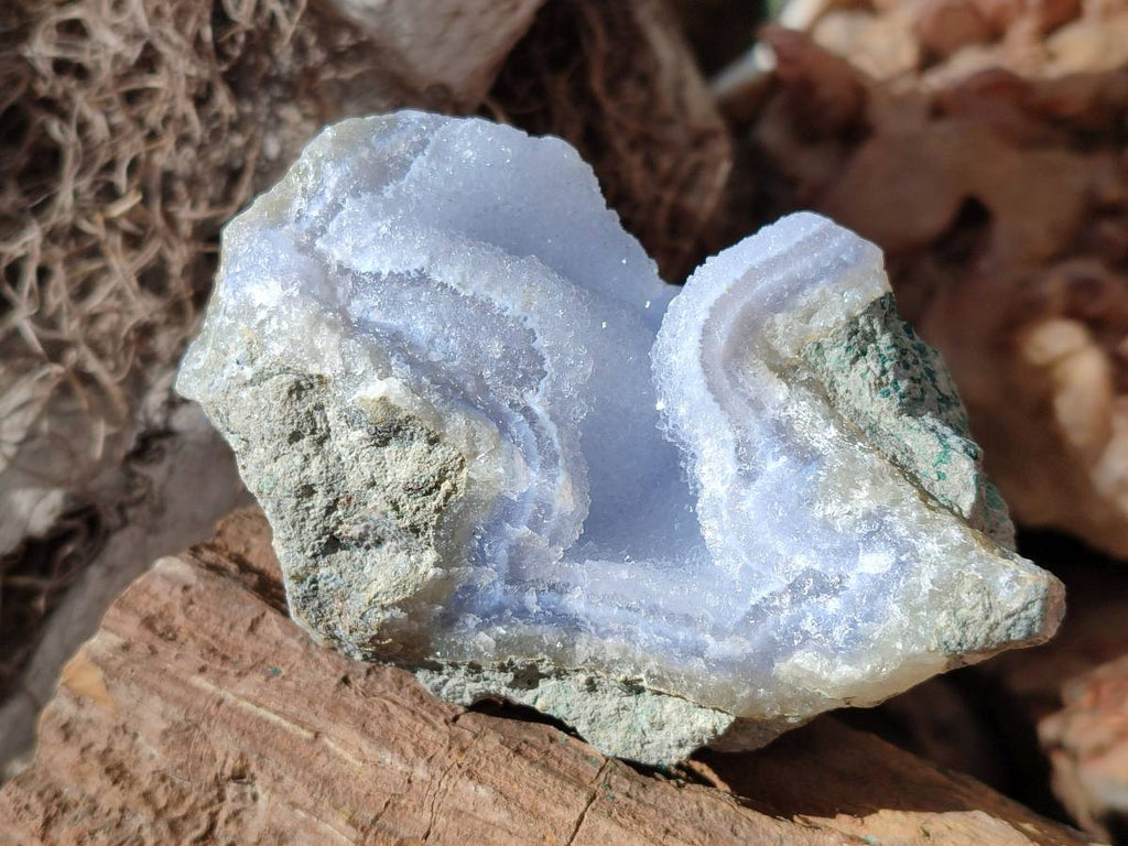 Natural Blue Lace Agate Geode Specimens x 12 From Nsanje, Malawi - Toprock Gemstones and Minerals 