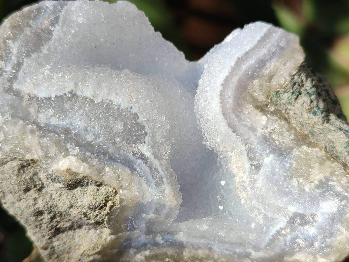 Natural Blue Lace Agate Geode Specimens x 12 From Nsanje, Malawi - Toprock Gemstones and Minerals 
