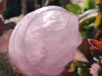 Polished Rose Quartz Flames x 2 From Ambatondrazaka, Madagascar - Toprock Gemstones and Minerals 