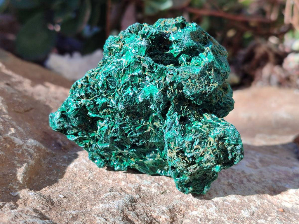 Natural Silky Malachite Specimens x 6 From Kasompe, Congo - Toprock Gemstones and Minerals 