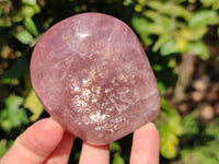 Polished Star Rose Quartz Standing Free Forms x 6 Ambatondrazaka, Madagascar - Toprock Gemstones and Minerals 