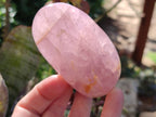 Polished Star Rose Quartz Standing Free Forms x 6 Ambatondrazaka, Madagascar - Toprock Gemstones and Minerals 