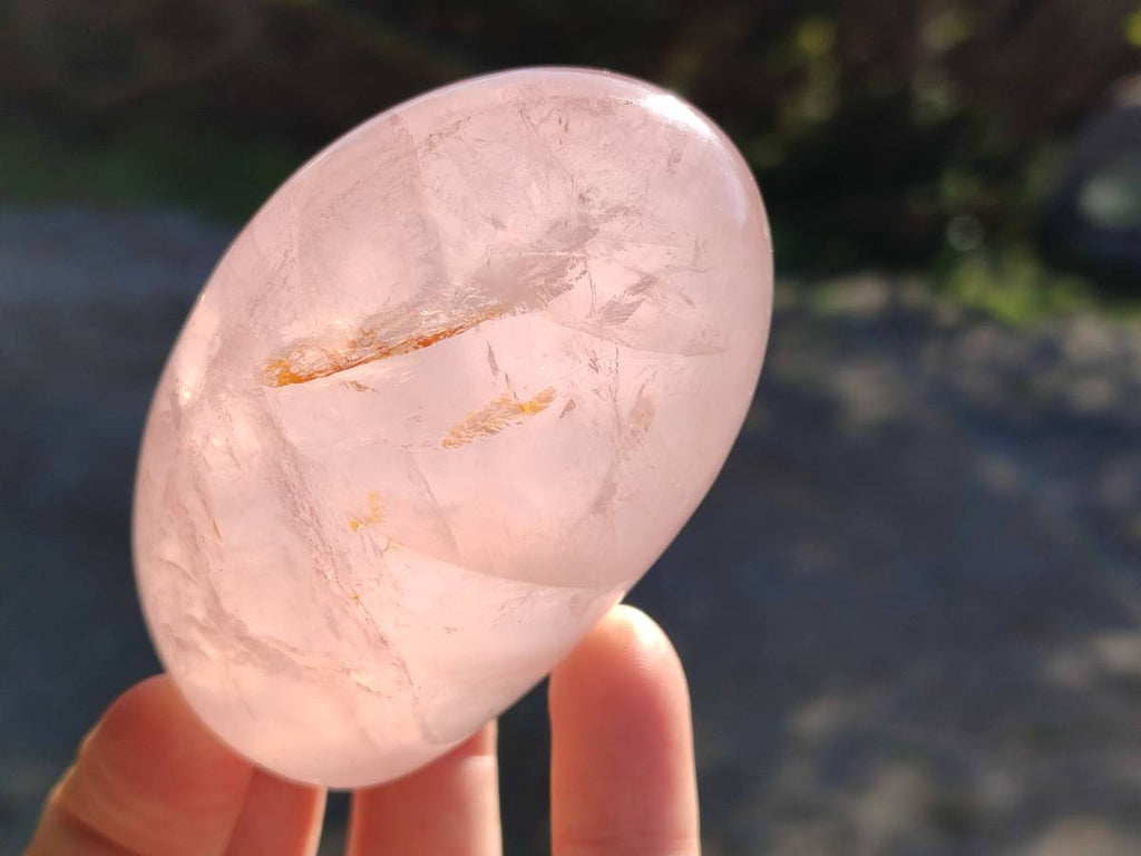 Polished Star Rose Quartz Standing Free Forms x 6 Ambatondrazaka, Madagascar - Toprock Gemstones and Minerals 