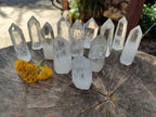 Polished Clear Quartz Crystals x 12 From Madagascar - Toprock Gemstones and Minerals 