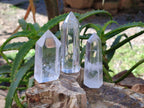 Polished Clear Quartz Crystals x 12 From Madagascar - Toprock Gemstones and Minerals 