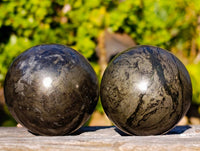 Polished Pharaoh Stone Spheres x 3 Zimbabwe