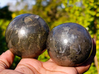 Polished Pharaoh Stone Spheres x 3 Zimbabwe