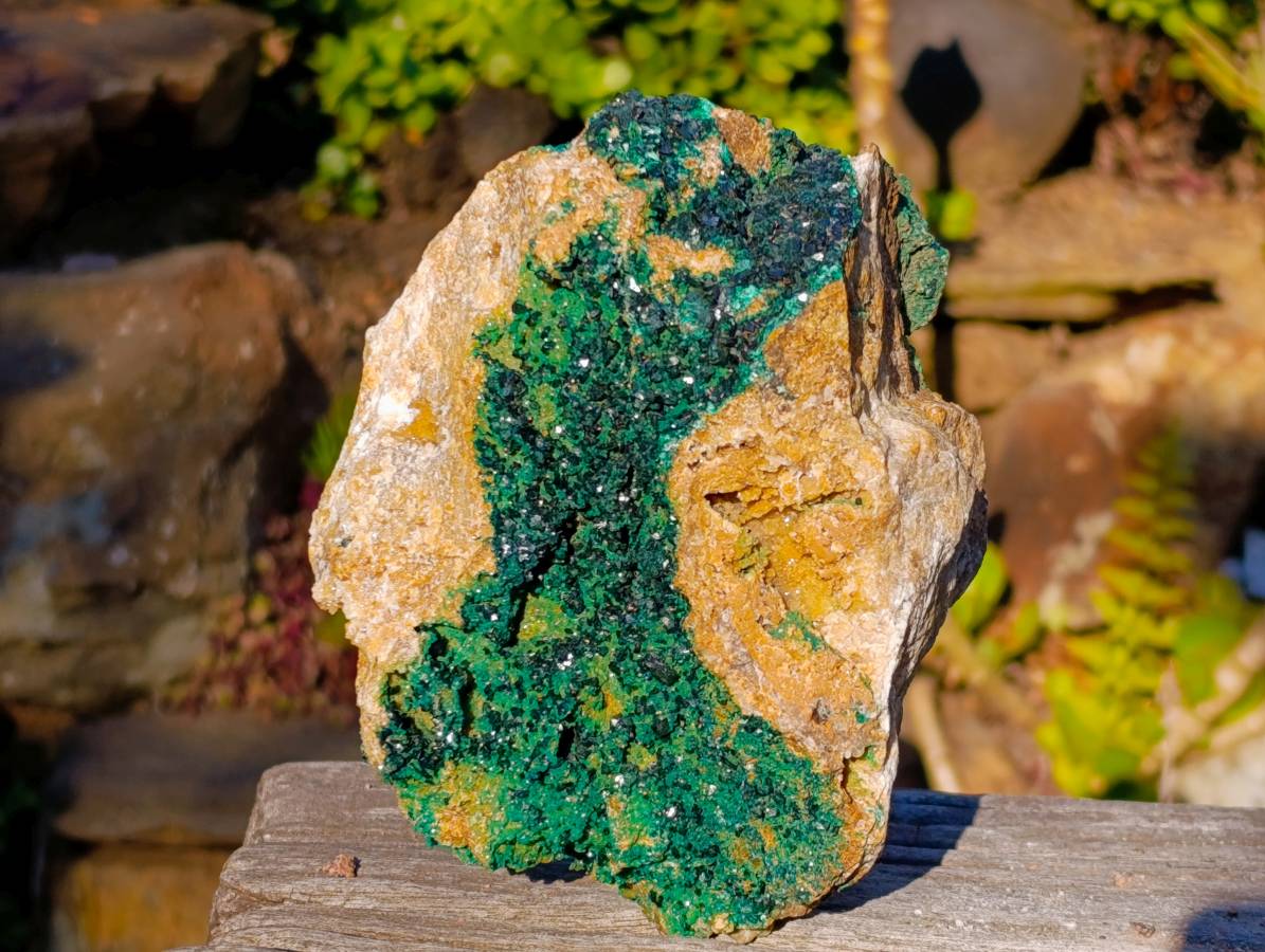 Natural XX Rare Crystalline Malachite Specimens x 1 From Congo - Toprock Gemstones and Minerals 