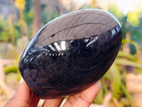 Polished Black Tourmaline Standing Free Form x 4 From Madagascar - Toprock Gemstones and Minerals 