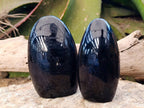Polished Black Tourmaline Standing Free Form x 4 From Madagascar - Toprock Gemstones and Minerals 
