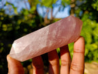Polished Double Terminated Rose Quartz Points x 12 From Madagascar - Toprock Gemstones and Minerals 