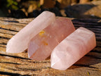 Polished Double Terminated Rose Quartz Points x 12 From Madagascar - Toprock Gemstones and Minerals 
