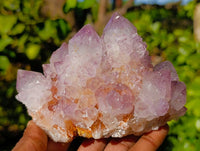 Natural Amethyst Spirit Quartz Clusters x 2 From Boekenhouthoek, South Africa - Toprock Gemstones and Minerals 