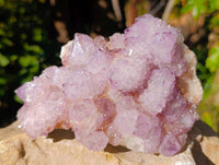 Natural Amethyst Spirit Quartz Clusters x 2 From Boekenhouthoek, South Africa - Toprock Gemstones and Minerals 