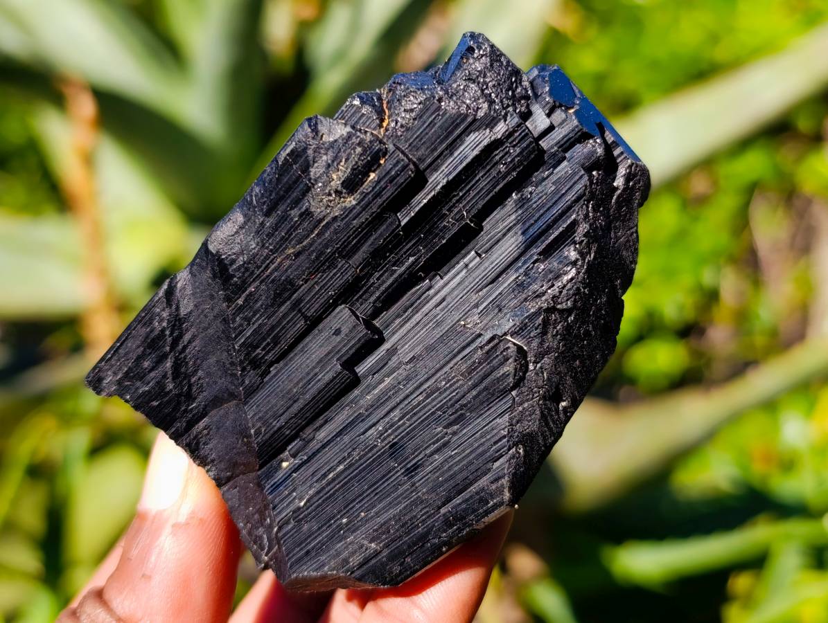 Natural Schorl Black Tourmaline Specimens x 12 From Erongo, Namibia - Toprock Gemstones and Minerals 