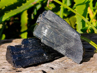 Natural Schorl Black Tourmaline Specimens x 12 From Erongo, Namibia - Toprock Gemstones and Minerals 
