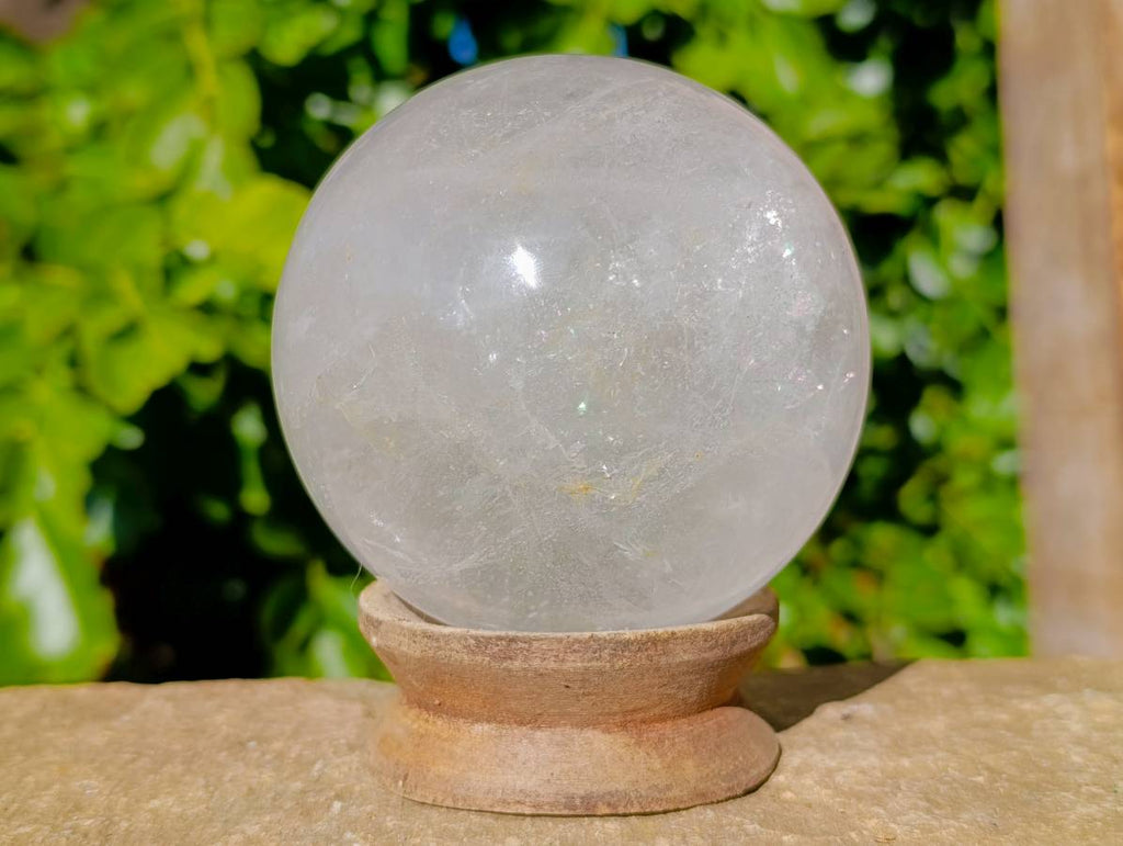 Polished Clear Quartz Crystal Balls x 2 From Madagascar - Toprock Gemstones and Minerals 