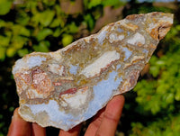 Polished On One Side 'Crazy Lace' Blue Lace Agate x 6 From Namibia - Toprock Gemstones and Minerals 
