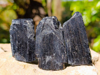 Natural Schorl Black Tourmaline Specimens x 35 From Erongo, Namibia - Toprock Gemstones and Minerals 
