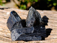 Natural Schorl Black Tourmaline Specimens x 35 From Erongo, Namibia - Toprock Gemstones and Minerals 