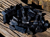Natural Schorl Black Tourmaline Specimens x 35 From Erongo, Namibia - Toprock Gemstones and Minerals 