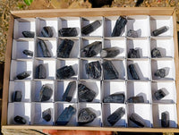 Natural Schorl Black Tourmaline Specimens x 35 From Erongo, Namibia - Toprock Gemstones and Minerals 