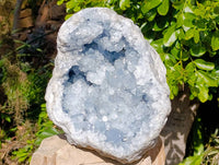Natural Blue Celestite Geode Specimen x 1 From Sakoany, Madagascar - Toprock Gemstones and Minerals 